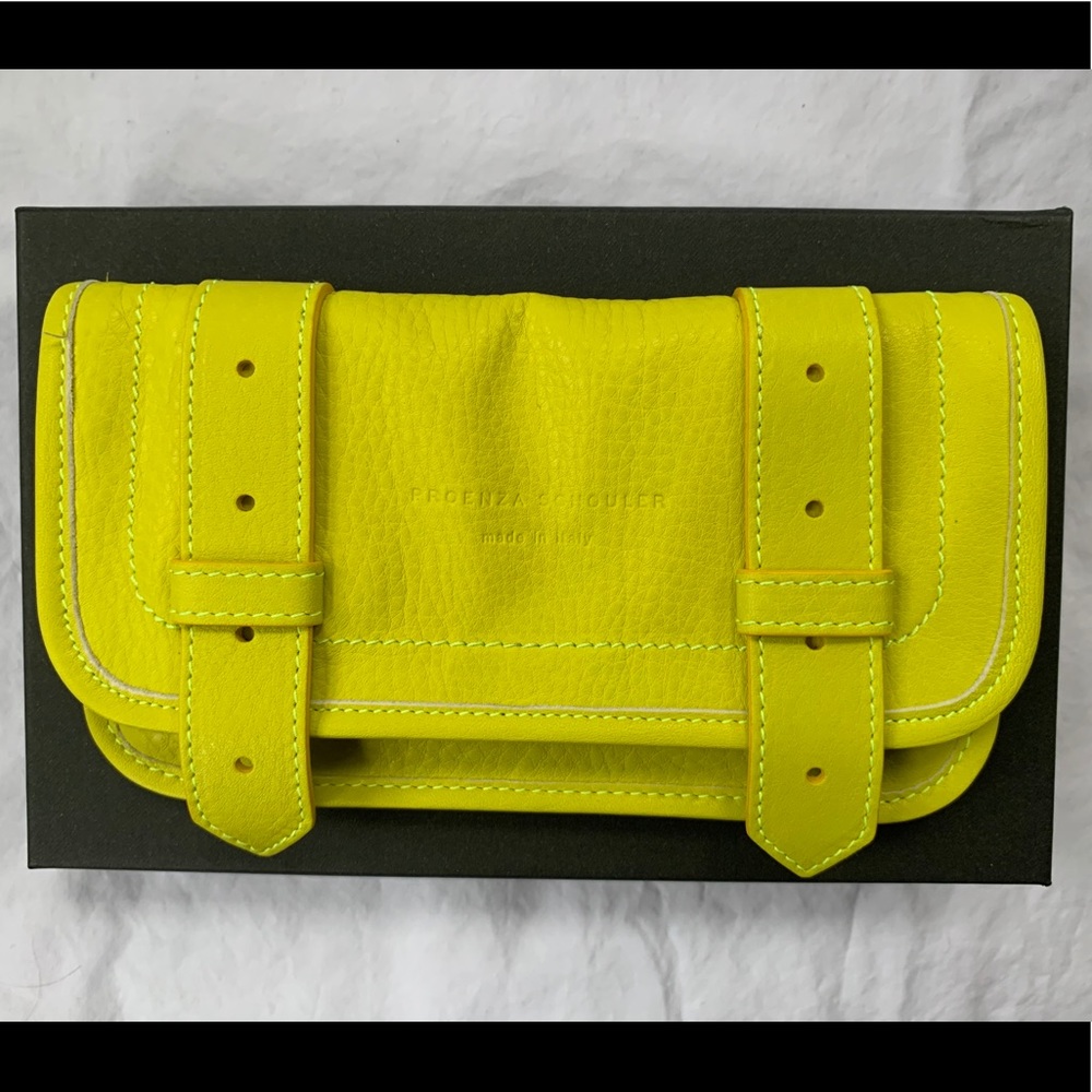 PROENZA SCHOULER PS1 Wallet Chartreuse Yellow *NEW